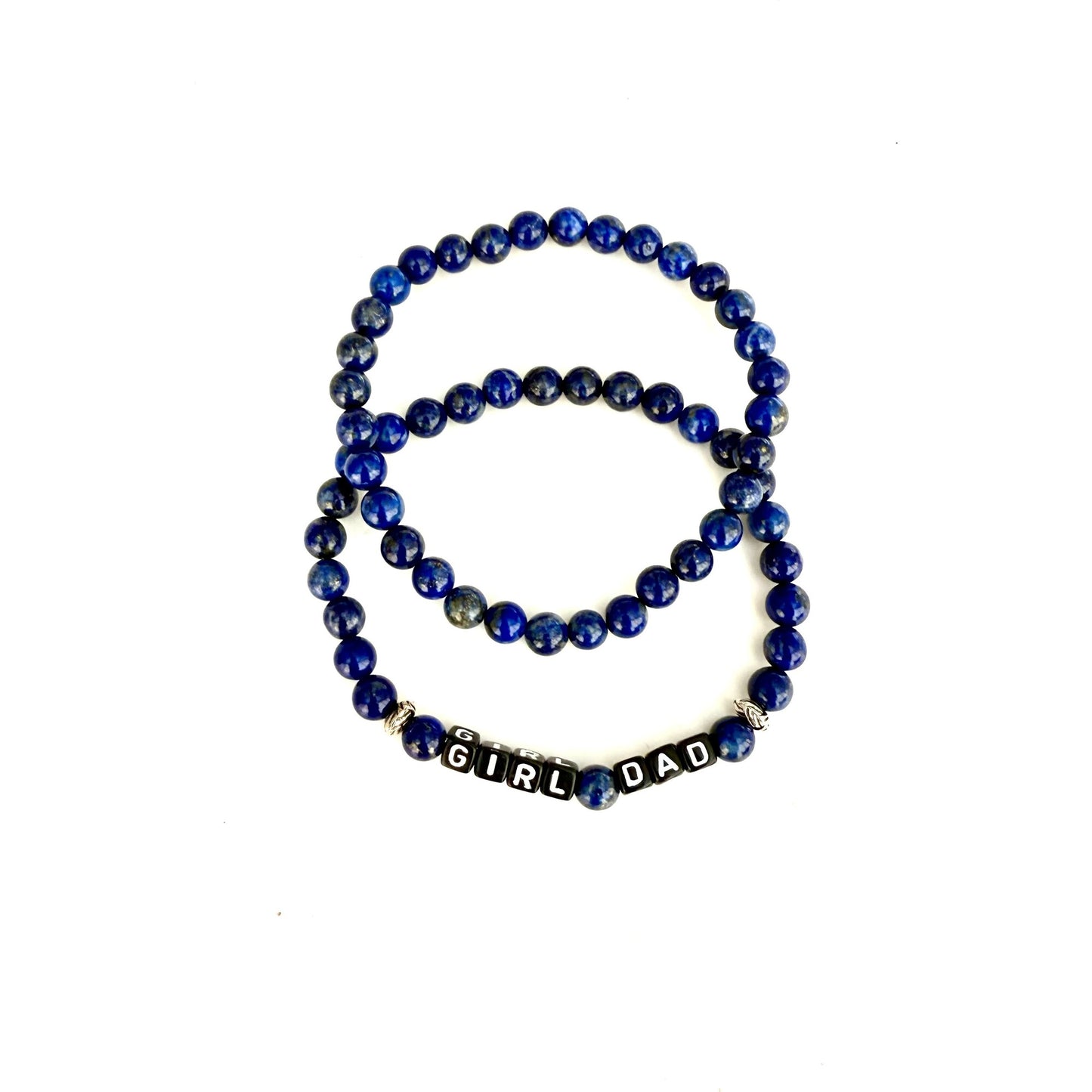 Girl Dad Bracelet Set - Lapis Lazuli