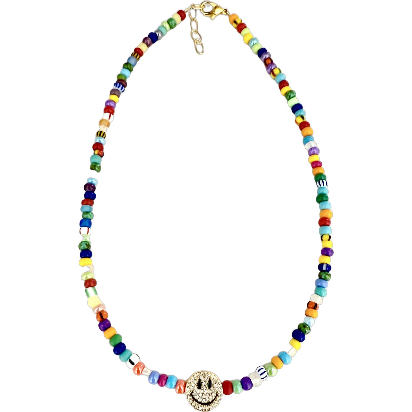 Golden Happy Face Necklace