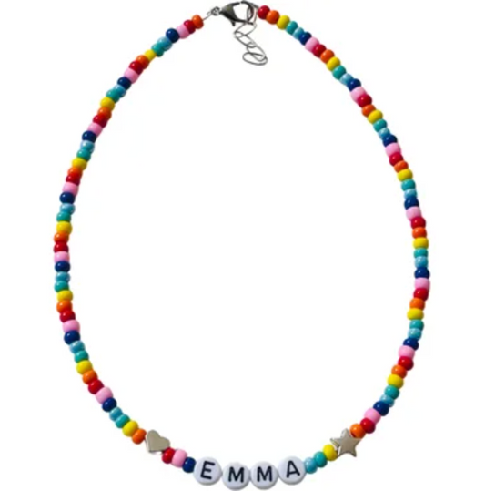 Rainbow Monogram Necklace