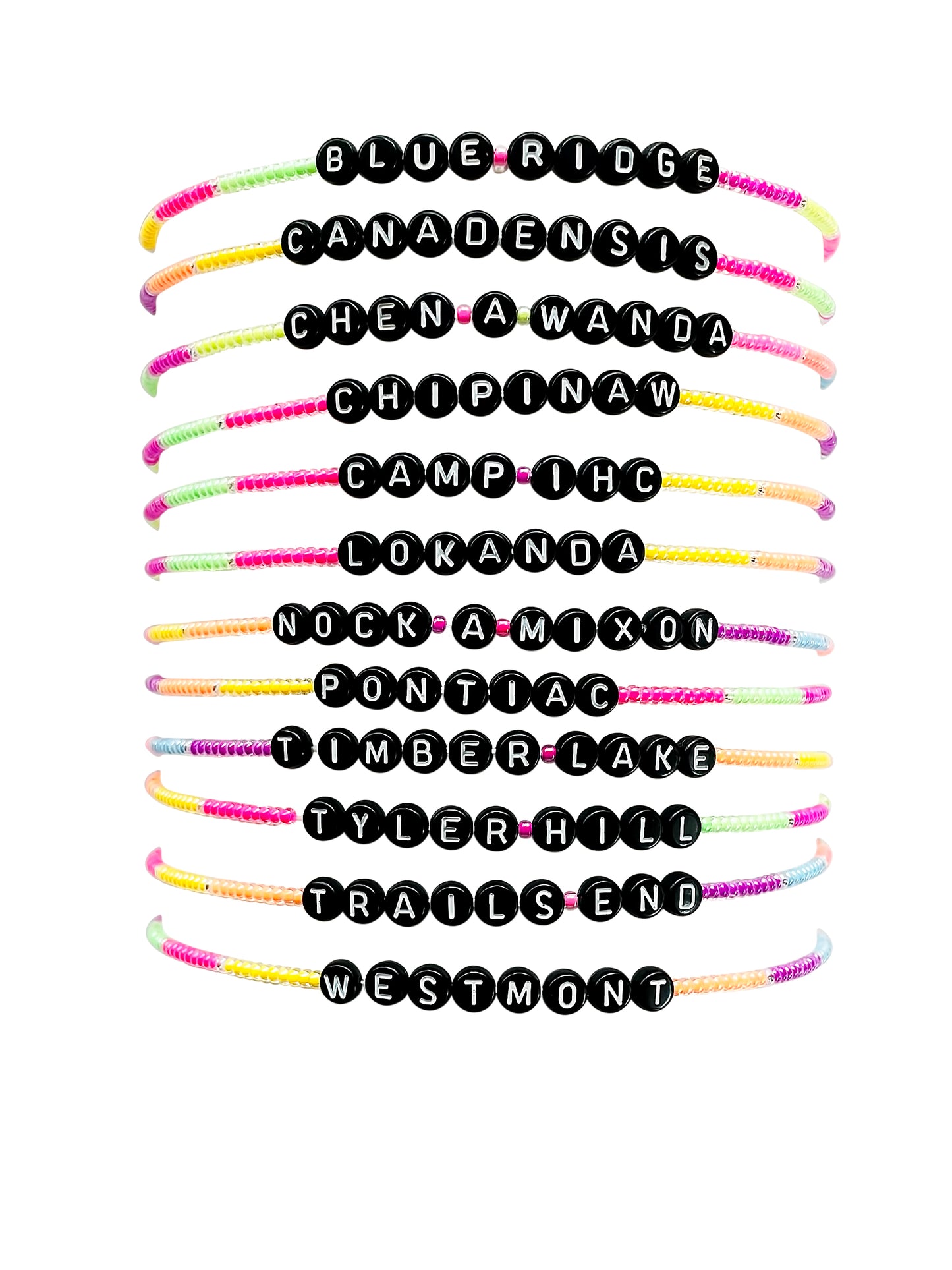 Black & Neon Camp Chokers