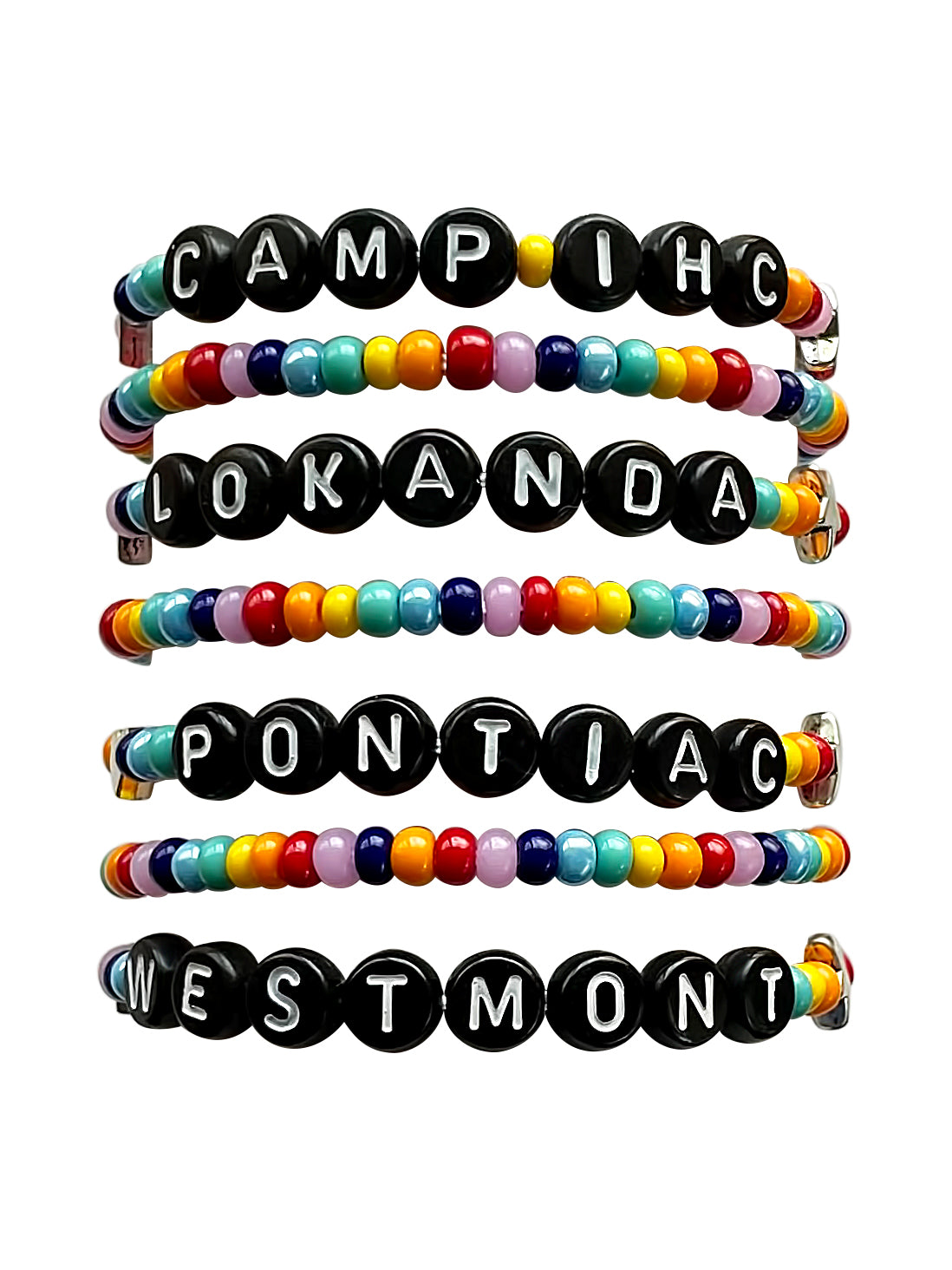 Black & Rainbow Camp Bracelet