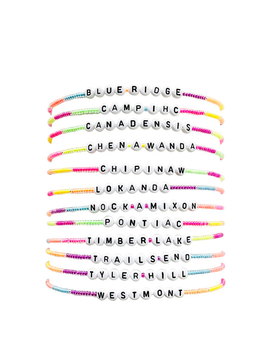White & Neon Camp Chokers